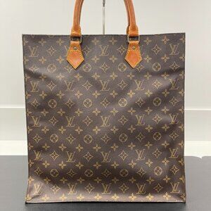 Louis Vuitton Monogram Sac Plat Handbag (EH1022)